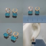 블루큐 귀걸이/로즈골드 3.6g/H1387 | Other Brand | 필웨이