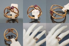 로즈골드 패션반지/칼라큐빅/h1063 | Other Brand | 필웨이