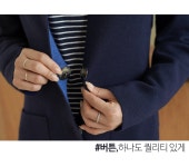 클릭앤퍼니 - 뮤릿배색 니트 가디건자켓