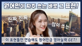 원어민급 영어회화 완벽 마스터! - kakaoTV 원어민이 진짜진짜 많이 쓰는 영어 표현! 원어민급 영어회화 완벽 마스터!