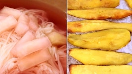 고구마 말랭이 만드는법 본죽 동치미국수 - kakaoTV 고구마 말랭이 만드는법  본죽 동치미국수