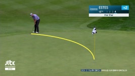 [2R 18번홀] 완벽한 그린 계산 곡선을 크게 그리며 들어가는 에스테스의 퍼트 - kakaoTV [2R 18번홀] 완벽한 그린 계산 곡선을 크게 그리며... 