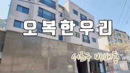 신축빌라 오복한우리! - kakaoTV 서래마을 동광단지에 위치한 시원시원하고 넓직한 3룸, 서초구 방배동 신축빌라 오복한우리!