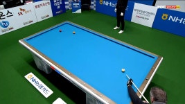 역시 쿠드롱!!원뱅크 걸어치기 더블쿠션으로 멋지게 경기를 끝내는 쿠드롱[NH농협카드 PBA 챔피언십 64강] - kakaoTV 역시 쿠드롱!!원뱅크... 