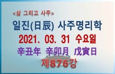 신묘월 무인일주 - kakaoTV [일진사주명리학/출산택일] 2021년 03월 31일 무인일(戊寅日) _ 무토 신묘월 무인일주