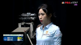3뱅크샷 후 어려운 앞돌리기 짧게 성공하는 전애린[NH농협카드... 어려운 앞돌리기 짧게 성공하는 전애린[NH농협카드 LPBA 챔피언십 16강]