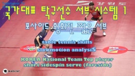 국가대표탁구선수 서브 시스템 1 - 포사이드 짧은 횡회전 서브 - kakaoTV 국가대표탁구선수 서브 시스템 1 - 포사이드 짧은 횡회전 서브