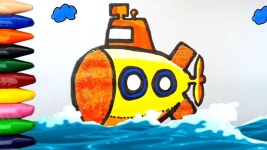 How to draw a submarineㅣ바다속 동물 그리기ㅣ움직이는 그림ㅣ - kakaoTV 반짝반짝한 잠수함 그리기! How to draw a submarineㅣ바다속... 