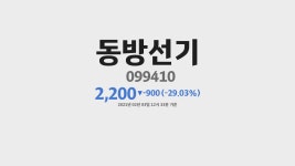 동방선기 주가 분석(099410) 2021년 02월 03일기준 - kakaoTV 동방선기 주가 분석(099410) 2021년 02월 03일기준