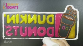DUNKIN DONUTS 던킨 도넛츠 PANCAKE ART 팬케이크 아트 Logo - kakaoTV DUNKIN DONUTS 던킨 도넛츠 PANCAKE ART 팬케이크 아트 Logo