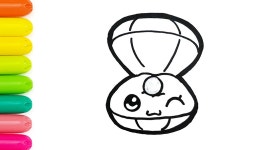 진주 조개 그리기 유아 색칠공부 및 영어공부 함께 하기 -키즈짱 아트 - kakaoTV 진주 조개 그리기 유아 색칠공부 및 영어공부 함께 하기... 