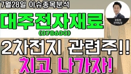 대주전자재료(078600) - 2차전지 관련주!! 치고 나가자! - kakaoTV 대주전자재료(078600) - 2차전지 관련주!! 치고 나가자!