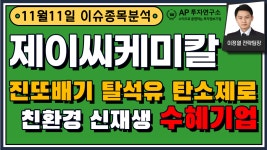 제이씨케미칼(137950) - 진또배기 탈석유 탄소제로 친환경 신재생... 제이씨케미칼(137950) - 진또배기 탈석유 탄소제로 친환경 신재생... 