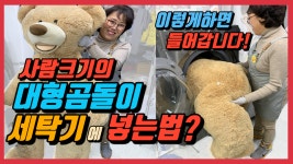 대형 곰돌이 인형 가정에서 세탁하는방법 / 집에서 인형세탁하는 방법 - kakaoTV 대형 곰돌이 인형 가정에서 세탁하는방법 / 집에서... 