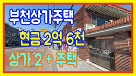 상가주택매매 부천 주인세대 현금 2억6천 상가 2 시세보다 저렴한 소형건물 - kakaoTV 상가주택매매 부천 주인세대 현금 2억6천 상가 2... 