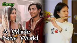 [Easy] 쉬운 알라딘, A Whole New Word, Aladdin OST Sheet - 쉬운 플룻 피 - kakaoTV [Easy] 쉬운 알라딘, A Whole New Word, Aladdin... 