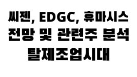 씨젠, EDGC, 휴마시스, 미코, 진매트릭스 관련주 분석 및 전망, 나스닥... kakaoTV 씨젠, EDGC, 휴마시스, 미코, 진매트릭스 관련주 분석 및 전망... 