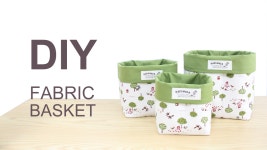 패브릭 바구니 #정리함 만들기 DIY - kakaoTV 패브릭 바구니 #정리함 만들기 DIY