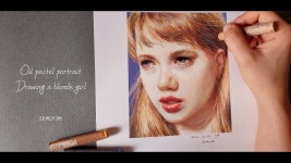 금발소녀) 오일파스텔인물 semorim - kakaoTV How to make skin color (feat. 금발소녀) 오일파스텔인물 semorim