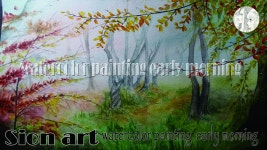 [수채화] 이른아침 watercolor painting early morning - kakaoTV [수채화] 이른아침 watercolor painting early morning
