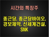 (주)신세계푸드종근당바이오안산공장 | 시간외 특징주 - 종근당, 종근당바이오, 경보제약, 신세계건설, SNK - kakaoTV 시간외 특징주 - 종근당, 종근당바이오, 경보제약, 신세계건설...