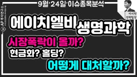 에이치엘비생명과학 (067630) - 시장폭락이 올까? 현금화? 홀딩? 어떻게 대처할까? - kakaoTV 에이치엘비생명과학 (067630) - 시장폭락이 올까?... 