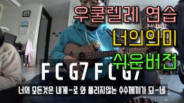 우쿨렐레연습 너의의미 쉬운버전 - kakaoTV 우쿨렐레연습 너의의미 쉬운버전