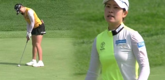 ‘막상막하’ 3홀 연속 버디를 추가하면서 선두 경쟁을 펼치는 박현경-박민지 [DB그룹 3R] - kakaoTV ‘막상막하’ 3홀 연속 버디를...