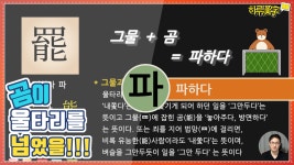 [하루한자] 파하다 罷 파 | 곰이 울타리를 넘으면? - kakaoTV [하루한자] 파하다 罷 파 | 곰이 울타리를 넘으면?