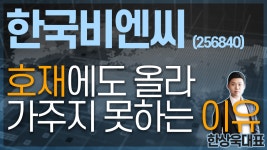 한국비엔씨(256840) - 호재에도 올라가주지 못하는 이유 - kakaoTV 한국비엔씨(256840) - 호재에도 올라가주지 못하는 이유