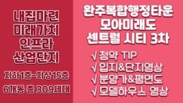 완주복합행정타운 모아미래도 센트럴시티 3차 청약TIP&분양정보(분양가&평면도&입지&74 84A타입 모델하우스 - kakaoTV 완주복합행정타운... 