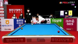 탄탄한 기본기로 6점 하이런 만들며 1세트 승기를 잡아가는 김임권[웰뱅 PBA 챔피언십 준결승] - kakaoTV 탄탄한 기본기로 6점 하이런 만들며... 