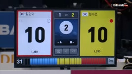 알 수 없는 승부 10 대 10 동점을 만들어내는 김민아 [하림 LPBA 챔피언십] - kakaoTV 알 수 없는 승부 10 대 10 동점을 만들어내는... 