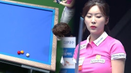 밀려와준 행운 행운의 럭키샷과 함께 세트 우위를 가져가는 정수빈 [NH농협카드 LPBA 챔피언십] - kakaoTV 밀려와준 행운 행운의 럭키샷과... 