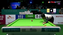 7점 하이런으로 세트포인트 만들고 아쉽게 마무리 놓치는 스롱[하나카드 LPBA 챔피언십] - kakaoTV 7점 하이런으로 세트포인트 만들고... 