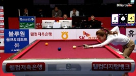 세트포인트 상황에서 타임파울로 아쉽게 기회 놓치는 김진아[웰컴저축은행 PBA 팀리그 2022-2023 준플레 - kakaoTV 세트포인트 상황에서... 