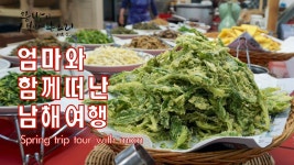 엄마와 함께 떠난 남해여행과 맛집투어,지리산산나물,들나물,봄나물뷔페를 먹고 왔습니다. - kakaoTV 엄마와 함께 떠난 남해여행과 맛집투어... 
