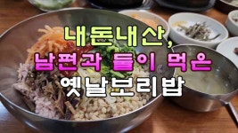 내돈내산, 남편과 둘이 먹은 옛날 보리밥 - kakaoTV 내돈내산, 남편과 둘이 먹은 옛날 보리밥