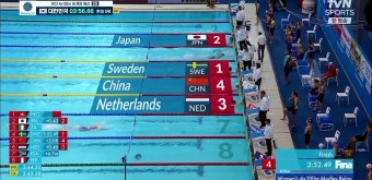 [여자 4x100m 혼계영 예선 2조] '일본, 중국 포함 4팀 결선 진출' 10위로 결선 좌절된 대한민국 - kakaoTV [여자 4x100m 혼계영 예선 2조]...