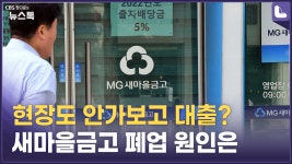현장도 안가보고 대출?…새마을금고 폐업 원인은 [정다운의 뉴스톡 530] - kakaoTV 현장도 안가보고 대출?…새마을금고 폐업 원인은 [정다운... 