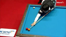 왼손 투뱅크샷 성공하며 임성균을 추격하는 김병호[웰컴저축은행 웰뱅PBA챔피언십] - kakaoTV 왼손 투뱅크샷 성공하며 임성균을 추격하는... 