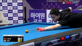 씩씩하게 5연속 득점하며 역전에 성공하는 김영원![하이원리조트... 득점하며 역전에 성공하는 김영원![하이원리조트 PBA 챔피언십 23-24]