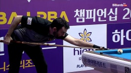 다음스포츠 | 먼저 5점 하이런 장타를 뽑아내며 역전에 성공하는 몬테스[하이원리조트 PBA 챔피언십 2022]