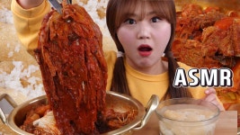 ASMR｜묵은지 듬뿍 넣은 매운 갈비찜과 누룽지 밥에 물말아 먹기!! 매운갈비찜 먹방, 김치 먹방 - kakaoTV ASMR｜묵은지 듬뿍 넣은 매운... 