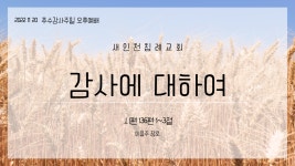 20221120(오후)_감사에 대하여(이을주 장로)_시 136편 1~3절 - kakaoTV 20221120(오후)_감사에 대하여(이을주 장로)_시 136편 1~3절