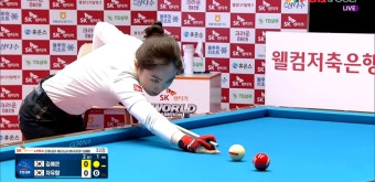다음스포츠 | 김예은 vs 차유람 32강 2세트 HL[SK렌터카 LPBA 월드챔피언십]