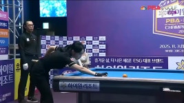  빠른 뱅크샷으로 2세트 마무리하는 최혜미 [하이원리조트 LPBA...  빠른 뱅크샷으로 2세트 마무리하는 최혜미 [하이원리조트 LPBA... 