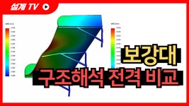 솔리드웍스 시뮬레이션을 통한 보강대 구조해석 비교 - kakaoTV 솔리드웍스 시뮬레이션을 통한 보강대 구조해석 비교