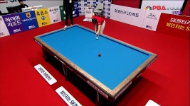 좁은 타겟을 정확히 맞춰내는 스롱의 빗겨치기 득점[SK렌터카... 맞춰내는 스롱의 빗겨치기 득점[SK렌터카 제주 LPBA월드챔피언십2024]