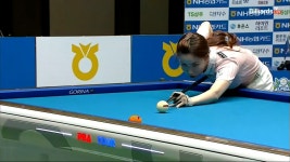 절묘하게 밀어치며 횡단샷으로 2세트 승리하는 김진아... 밀어치며 횡단샷으로 2세트 승리하는 김진아[NH농협카드 LPBA 챔피언십 22-23]